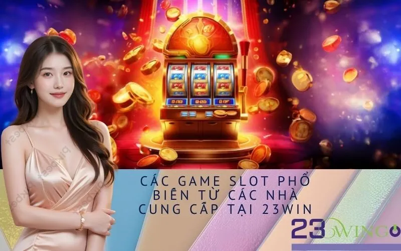 Các Game Slot Phổ Biến từ Các Nhà Cung Cấp tại 23Win