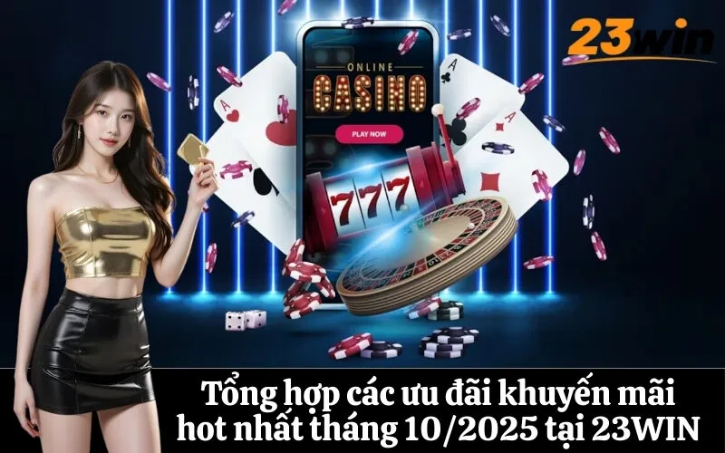 Tổng hợp các ưu đãi khuyến mãi hot nhất tháng 10/2025 tại 23WIN
