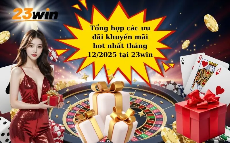 Tổng hợp các ưu đãi khuyến mãi hot nhất tháng 12/2025 tại 23win